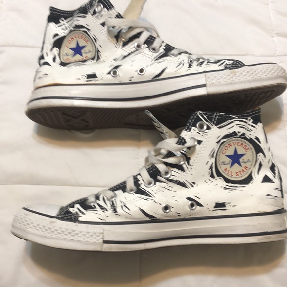 Chuck TaylorConverseBlack/White Art Deco High Top Chuck TaylorConverseBlack/White Art Deco High Top